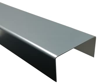 Abdeckprofil Alu Anthrazit, 2000mm U-Profil Dekor außen 20x200x20 mm Schenkelinnenmaß aus Alu Ral7016 Anthrazitgrau 0,8 mm stark U Profil Ral 7016,Mauerabdeckung,