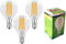 Trango 3er Set E14002-3 LED Filament Birne 5 Watt 450 Lumen I 3000K Warmweiß I Ersatz für 40W Glühlampe I Glühbirne I Lampe I LED Birne in Kerzen Form mit E14 Fassung I Abstrahlwinkel 360°