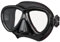 TUSA Intega tauch-Maske schnorchel taucherbrille Profi (Black/Black)