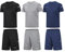 BUYJYA Herren-Trainingskleidung, athletische Shorts und Shirt-Set, 3er-Pack, für Basketball, Fußball, Training, Laufen, Fitnessstudio, XXX-Large
