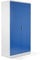Schrank & Stuhl XXL Werkzeugschrank – Werkstattschrank/Stahlschrank mit 4 höhenverstellbaren, vollverzinkten Fachböden, 195x92x60, Weiß/Blau