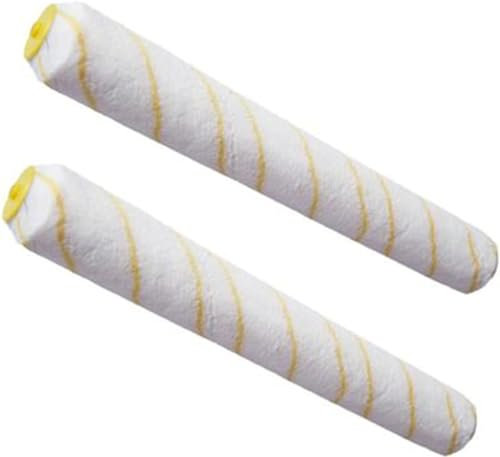 GINVF 2 pièces Manchons de rouleau de 20 pouces, rouleau de peinture professionnel, Manchon de rouleau de peinture en microfibre, pour peindre les murs et les plafonds (Cheveux longs)