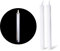 Novaliv LED Stabkerze 2er Indoor mit Timer Funktion - 6 Stunden - Weiß - 22cm Höhe für 2,2cm Durchmesser / 1x AA Batterie notwendig - Stabkerze LED bewegliche Flamme