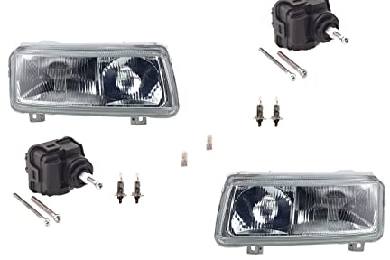 Johns, Scheinwerfer passend für VW Passat 94 35I 93-96 Leuchtmittel Li Re m. Stellmotor