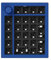 Key Q0+ Numpad Alu RGB Blue H Q0L-B3