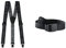Maier Sports Suspender, Hosenträger für Erwachsene, ideal für Skihose oder Schneehose & Unisex Gürtel Eco für Outdoor und Wandern, black, 2