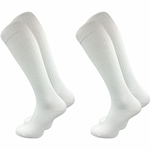 GAWILO Herren Retro Kniestrümpfe (2 Paar) | 78% Baumwolle | knielange Socken im sportlichen Look mit Komfortbund | ohne zu Verrutschen