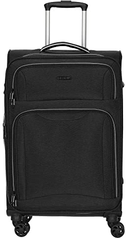 D&N Travel Line 9204-4-Rollen-Trolley M 66 cm erw. schwarz