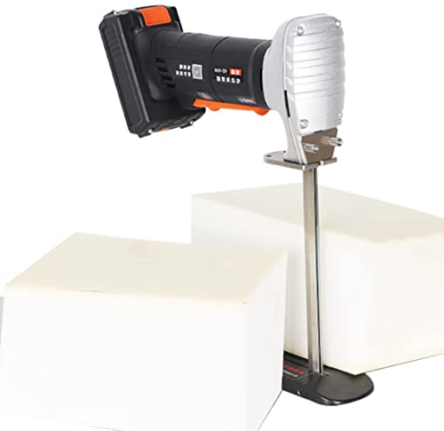 Cortador de esponja eléctrico Esponja de goma de espuma profesional Sierra de corte alternativo, Máquina de corte de espuma eléctrica de 300 W con hoja de sierra de 300 mm, Herramienta de corte