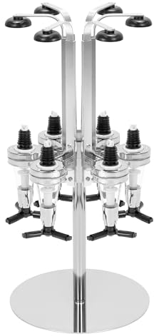 QWORK® 6 Flaschenkopfspender, Getränkespender für Flaschen, Aluminiumlegierung, für Bar, Party