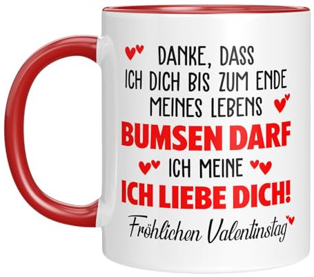 TassenTicker - Tasse Personalisiert zum Valentinstag - mit Wunschnamen - Jahrestag - Lustig - Witzig - Geschenk für ihn und sie - Freund, Freundin - Schatz - Ich liebe dich