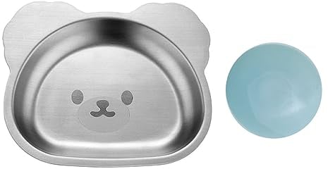 Edelstahl-Material Kinderteller Kantinen Abendessen Tabletts Kinder Lebensmittel Teller Cartoon Tierform für Erwachsene Kinder Edelstahl Kinderteller