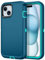Petocase for iPhone 15 Case Shockproof Dust/Drop Proof 3-Layer Full Body Protection [Without Screen Protector] Rugged Heavy Duty Cover Case for Apple iPhone 15 6.1 2023,Turquoise