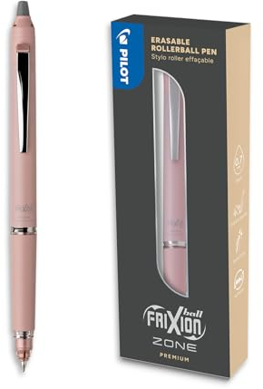 PILOT - FriXion Ball Zone Pink in Geschenkbox - radierbarer Premium Tintenroller mit thermosensitiver Tinte - nachfüllbar und mit gummierter Griffzone - Schreibfarbe Schwarz - Minenspitze in Medium