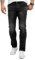 Lorenzo Loren Herren Jeans Regular Fit Stretch Jeans Männerhose Herrenjeans Denim Hosen Herrenhose Straight Cut Stonewashed LL-4004 Dunkelgrau W44 L34