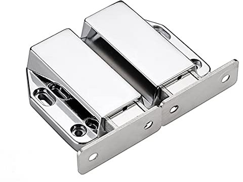 Magnetic door catch,push latch,Magnetic Push Latch Heavy Duty Pack Push to Open Cabinet Hardware Magnetic Touch Latches for Large Door Push Release Metal Alloy,A