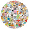 Small Cute Animal Stickers 100 Pcs, Colorful Animal Aesthetic Sticker for Scrapbooking, Art, Crafts, MacBook, Skateboard, Luggage Cute Stickers for Children Adults Teens