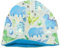Kleine Könige Mütze Jungen Herbst Winter Kindermütze · Modell Dinosaurier Little Dino grau · Fleece Petrol · Größe 110/116 (KU 50-52)