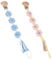 GXGM Baby Schnullerkette Clip, Schnullerkette, Cotton Dummy Chain, Trinkbecher Halteriemen für/Kinderwagen/Babytrage/Autositz, Schnullerband, 2 Stück