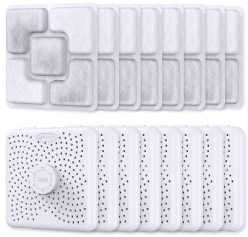 SAMANIJA Lot de 8 déshydratants d'aliments pour animaux de compagnie avec étui pour conteneurs de stockage d'aliments pour animaux de compagnie, pour distributeur automatique de nourriture pour