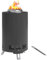 Cuenco de Fuego Outsunny Ø16x25cm de Acero Inoxidable Pozo de Fuego con atizador Cuencos de Fuego sin Humo Cesta de Fuego para jardín, balcón terraza, Barbacoa al Aire Libre Camping Gris