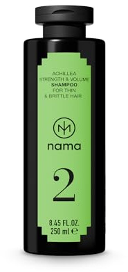 NAMA Strength & Volume Shampoo Herren & Damen – Anti Hair Loss Haarshampoo mit Amla, Rosmarin, Biotin & Pflanzenkeratin – Pflegendes Anti Haarbruch Shampoo für feines, dünnes & brüchiges Haar – 250ml