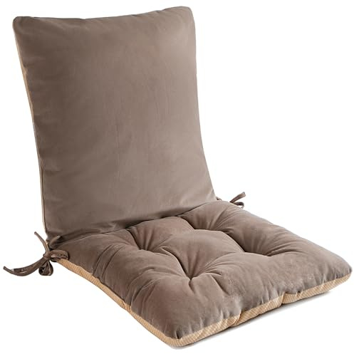 Orthopaedic Low Back Pain Relief Extra Large Recliner Lumbar Support Pillow Tufted Nonslip Seat Cushion Sofa Bed Reading Pillow With Adjustable Extension Straps For Lounge/Rocking Egg Swing Chair