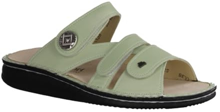 Finn Comfort Agueda Mint (Hellgrün) - Pantolette - Damenschuhe Pantolette/Zehentrenner, Grün, leder (feel)
