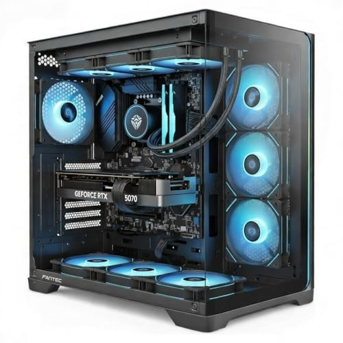 PC GAMING QUASAR – Intel Core i7-14700K – Nvidia GeForce RTX 5070 12 GB – 32 GB DDR5 RAM – SSD NVMe 1 TB – Raffreddamento a Liquido 360 mm – Windows 11 Pro – Mid Tower