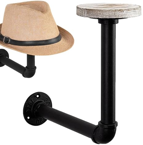 Estante de exhibición para casccos - Soporte de madera para cascos de motocicleta, accesorios para bicicletas | Soporte resistente para colgar cascos, 26 cm x 14 cm x 6 cm, para abrigos y sombreros
