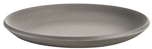 Kartell Trama Piatto Piano, Grigio Scuro, Set da 4, Melamina