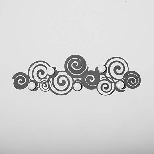 Arti & Mestieri Orfeo - Appendiabiti di Design 100% Made in Italy - in Ferro, 75 x 25 cm - Fango