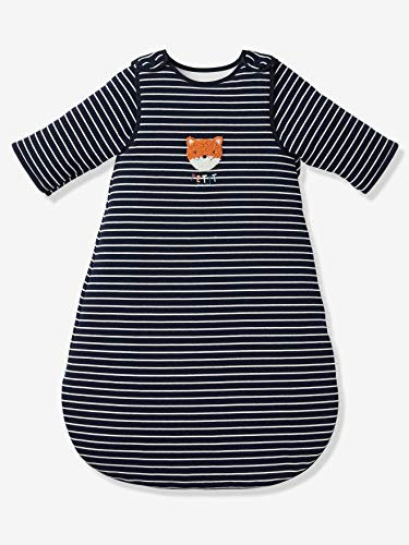 Vertbaudet Baby Schlafsack,Kleiner Fuchs, Übergangszeit Nachtblau 85