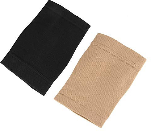 Unisex Tattoo Cover Up Sleeve Forearm Concealer Arm Protection Black and Skin 5.9 inch Pack of 2
