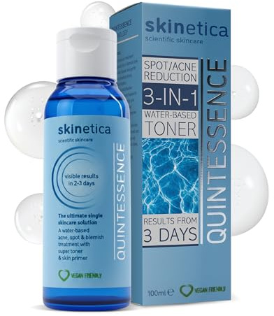 3-in-1 Water-Based Toner Spot Care Primer - Gentle Daily Face Toner for Hydration, Acne, Spot, Blemish Control & Balance, Lightweight Botanical Blend – Soothe Skin for a Smooth Complexion – 100ml