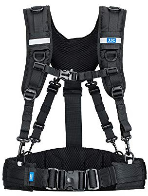 JJC GB-PRO1 Photography Belt and Harness Vest System Compatible with Lens Pouches