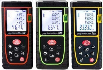 SLS SHOP Misuratore Distanza Professionale Metro Laser Portatile Fino a 40m