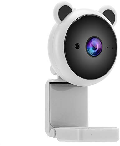 White/Pink Webcam, Webcam with Microphone, for PC Laptop(White)