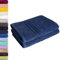 Lavea 2er Set Saunatuch 80x200 cm – Hochwertige, Saugstarke Saunatücher aus 100% Baumwolle, Frottierserie Elena – Waschbar und Strapazierfähig - Navy