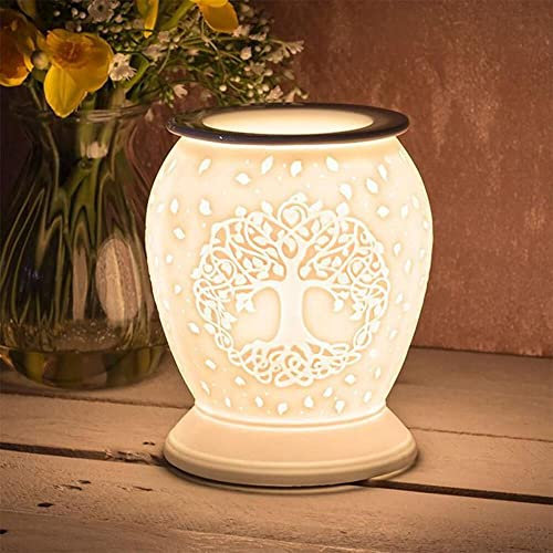 The Leonardo Collection Desire Aroma Wax Melt and Oil Warmer - Tree of Life Design, Multicolor, Medium, JNS_477346