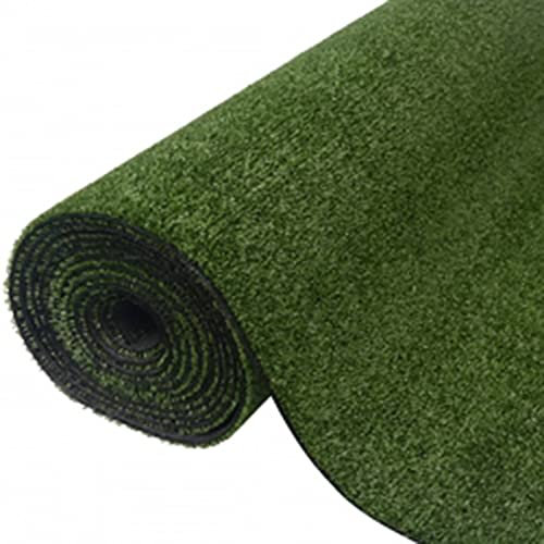 Tidyard Gazon Artificiel Pelouse Artificielle, Tapis de Gazon pour Balcon Terrasse, Gazon Synthétique Artificiel Moquette Extérieure 7/9 mm 0,5x5 m Vert