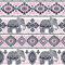 Homemania Teppich mit Elefanten-Motiv, geometrisch, rutschfest, für Wohnzimmer, Schlafzimmer, Mehrfarbig aus Polyester, Baumwolle, 100 x 150 cm