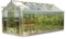 GFP Gewächshaus Saphir 7 aus Alu 259x449 cm ca. 8 mm Doppelstegplatten mit Fundamentrahmen, automatischer Fensteröffner Transparent