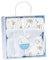 Interbaby Copertina Neonato Elefante blu in tessuto Sherpa