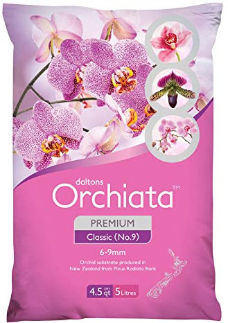 Orchiata Orchideenrinde, 100 % reine neuseeländische Pinus Radiata – klassisch 0.6 cm bis 0.9 cm – für überlegene Belüftung und Langlebigkeit, Dendrobium, Cattleya und andere Orchideenarten
