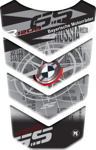 PARASERBATOIO RESINATO ADESIVO EFFETTO 3D, COMPATIBILE CON MOTO BMW R1200GS R 1200 R-1200-GS BMW-R1200GS GS Adventure ADV GS-Adv v4