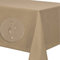 Leinendecke Tischdecke Tischtuch Leinen Optik pflegeleicht schmutzabweisend abwaschbar Lotuseffekt Fleckschutz (Eckig 130x260 cm, Sand)