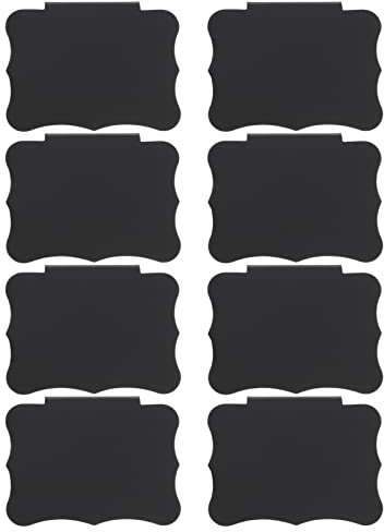 Mikikit Preisschildtafeln – löschbare Obst- Gemüse- Preisschild- Mini- Tafel, Partys, Lebensmittelpreisanzeige, Tischtafel – 8- tlg