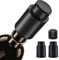 BEEK 3 3 Pack Weinflaschenverschluss, 2 Vakuum Weinverschluss mit Datum und 1 Mini Wine Stopper, Drehbarer Wiederverwendbarer für Wein Konservierung