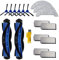 aotengou Kit d'accessoires de rechange pour aspirateur robot Ultenic D5s Pro D5s Pro+ D5s D5 17 packs 2 brosses principales et 6 filtres et 6 brosses latérales et 3 chiffons de vadrouille